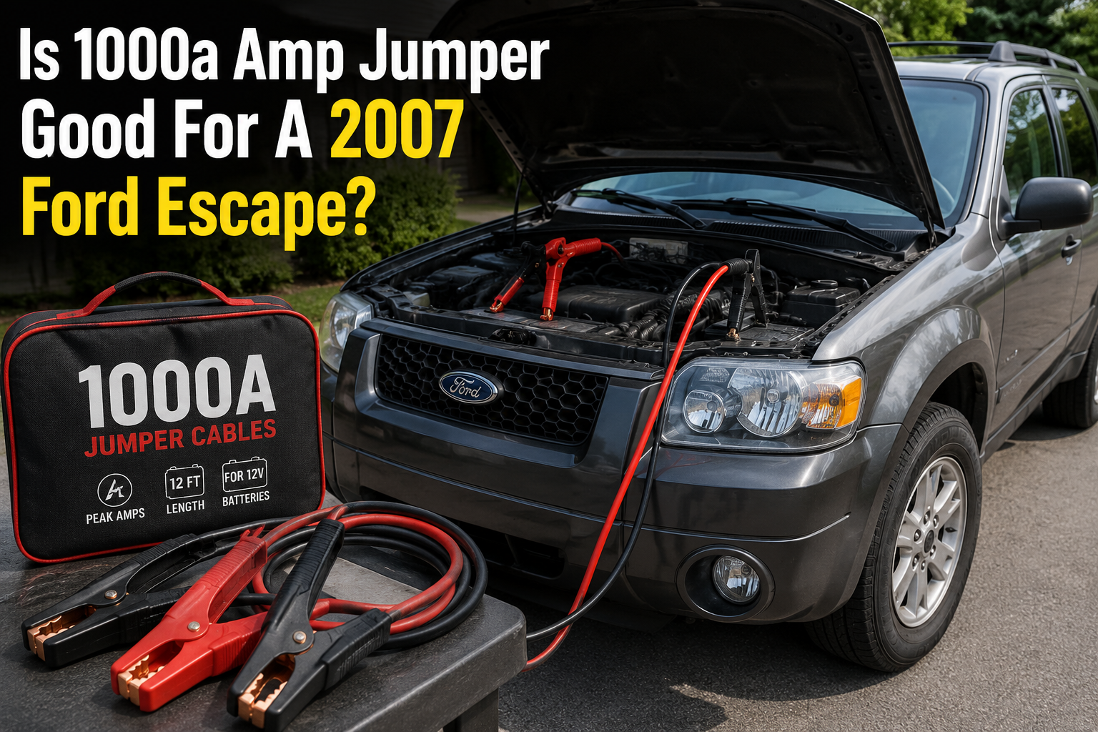 Is 1000A Amp Jumper Good For A 2007 Ford Escape?