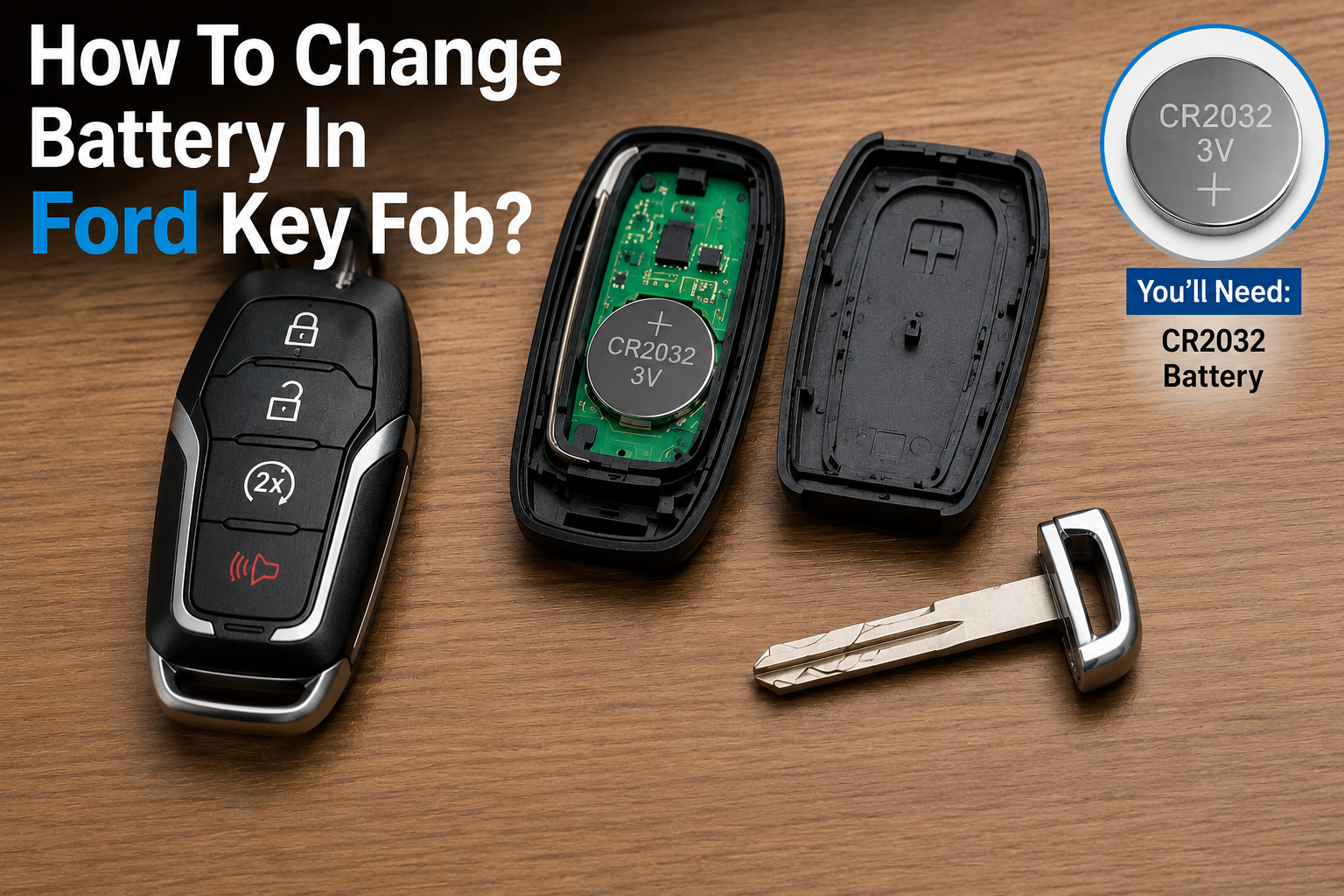 How To Change Battery In Ford Key Fob?