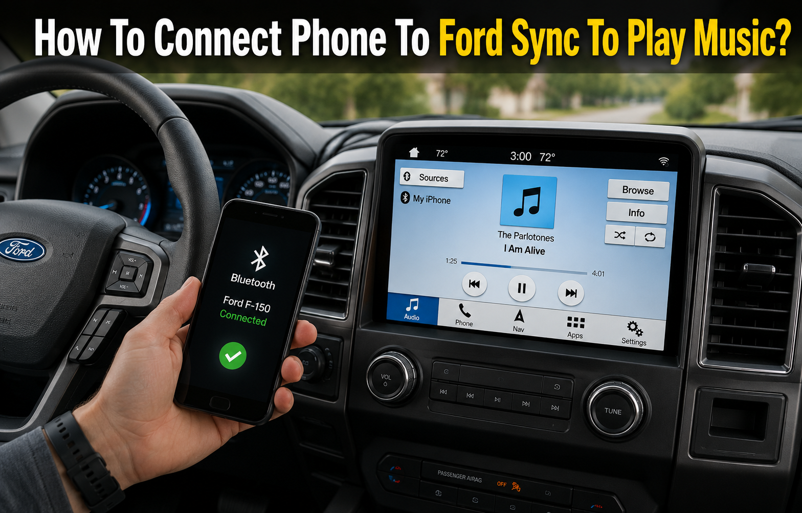 How to Connect Phone to Ford SYNC to Play Music